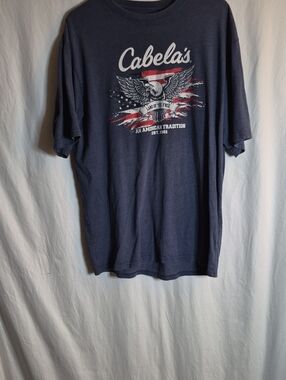 Cabela's Navy Patriotic Eagle Graphic Short-Sleeve Tee